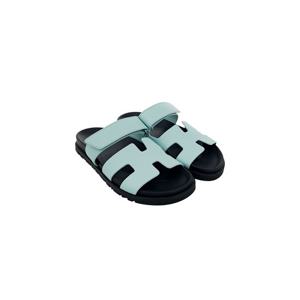 [엘러브] 새상품 에르메스 시프레 샌들 35.5 블루브룸 6HA0082