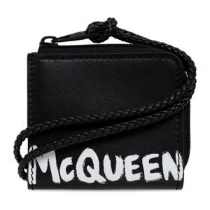 알렉산더맥퀸 그래피티 로고 스퀘어 지갑 6831191NTAB1070 BLAC