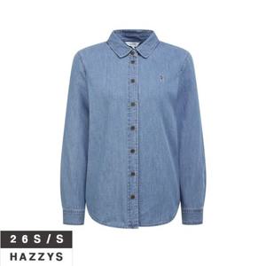 헤지스여성 HSSH6AC10 [아이코닉] 데님 베이직 셔츠