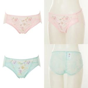 [와코루] 봄 광고메인 플로럴 루미너스 여성 힙레이스 망사팬티 WPTC261S