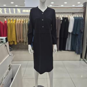 [프렐린]V넥 원피스 RJO2430301_SC