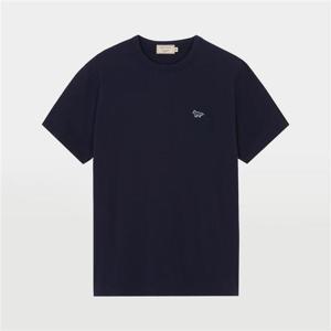 메종키츠네 네이비 폭스 패치 남녀공용 반팔 티셔츠 GM00117KJ00