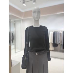 [숲]스판 라운드 베이직 기모티셔츠  SC2LT301