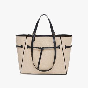 [이네스바이][이네스바이] 카미유 쇼퍼백 라피아 ICM4500BFL