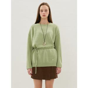 [올리브데올리브] OH5WPB810 울100 허리 스트링 니트 풀오버