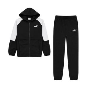 [푸마 주니어]푸마 에센셜 블록 트레이닝복세트 츄리닝 러닝복 블랙 689724-01