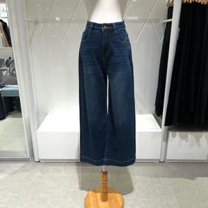 [밸리걸] 포켓 스티치 와이드 데님 팬츠 617350