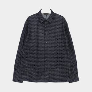 알마니 모노그램 올오버 코튼 남성 셔츠 3D1CD3 1DKAZ F916