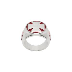 25 FW 베트멍 남성 바이커 크로스 시그넷 링 261669M147001