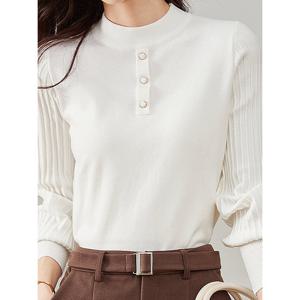 [예쎄](예쎄) 하이넥 버튼 모티브 니트(S5WKN096A)