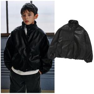 블루테일2 AAA2JP01BK 주니어 남아 여아 블랙 가죽 점퍼 고학년 초등 2026년 봄상품