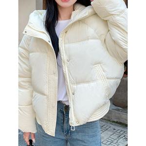 [예쎄](예쎄) 후드 솔리드 푸퍼숏 패딩 점퍼(S5WPD054A)