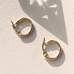 골드팡 14k 볼드원터치 링귀걸이-대