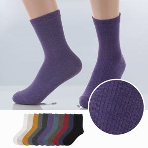 여성 골지중목 양말(4족)