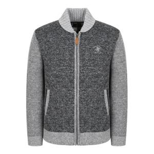 [비버리힐스폴로클럽]비버리힐스폴로클럽 남성 배색 니트집업_멜