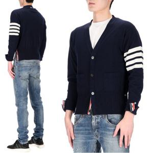 [톰브라운] 사선완장 MKC001A 00011 415 남성 캐시미어 가디건