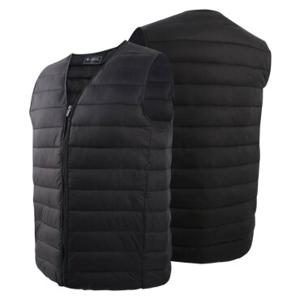 제이케이 남녀공용 경량 웰론 브이넥 패딩조끼 다운 베스트 조끼