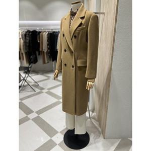 [백화점][모조에스핀] J254XSG028 캐시미어 혼방 박시 반더블코트 카멜