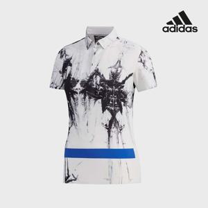 아디다스골프 여성 아디퓨어 프린트 티셔츠 화이트 FJ1755
