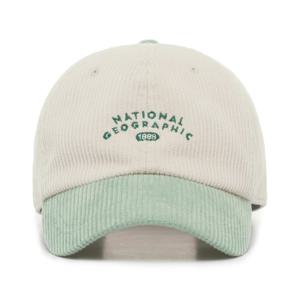 내셔널지오그래픽 키즈 K233KHA030 코듀로이배색캡 IVORY