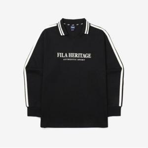 [FILA] TAG가79,000원 뉴헤리티지 카라맨투맨(FE2POF6102X_BLK)