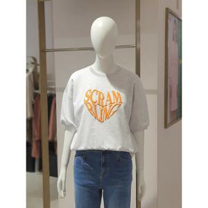 [에꼴드파리][에꼴드파리] 하트 레터링 반팔 티 S60RB44CTBS60Z