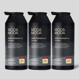 NEW 모다모다 제로그레이 블랙10 갈변샴푸 300g 3통