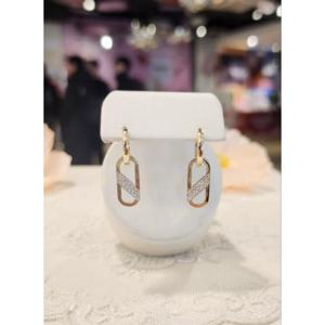 미니골드 14K 아델라 엘르윈 원터치 귀걸이 EJUS4068