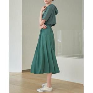 르니앤맥코이 세이브존05 르니 자수 스트링 플리츠 원피스 MK09OP003