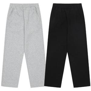 에꼴리에 세이브존03 유니 특양면 스트레이트 바지 24C0202 (BK,GY)