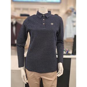 슈페리어 세이브존01 W0EKS30649 슈페리어골프 여성 금속사 점선패턴 제에리티셔츠2종 W0EKS30649