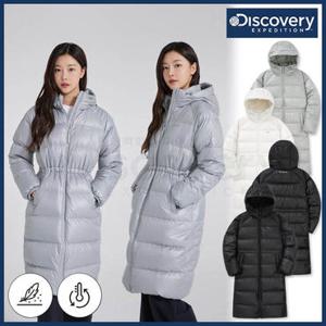[백화점]디스커버리 24년 겨울 이월/할인 여성 베로니 구스다운 후드 롱패딩점퍼/자켓/유광패딩/세미오버핏/기능성캐주얼 DWDJ9J046