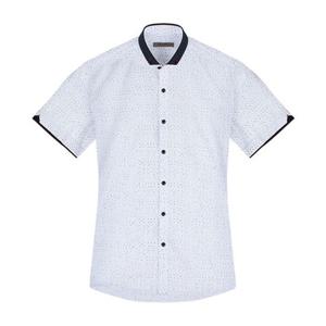 반팔슬림)달마시안 숏칼라 버튼다운 반팔셔츠