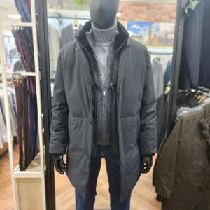 런던포그 제니스 HL01 퍼 넥 덕다운 코트 ZOWMA502