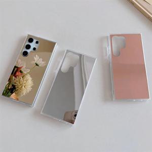갤럭시S25 플러스 울트라 심플 미러 젤리 거울 핸드폰 케이스