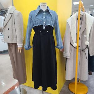 르피타 DP01 허리밴딩 데님원피스 L251UOJ251