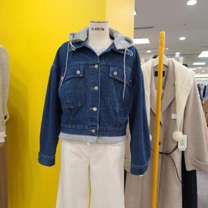 르피타 DP01 청 후드 재킷 L255UDO201