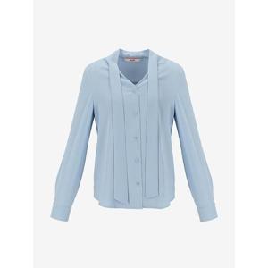 [숲]쉬폰 V넥 타이 블라우스 SB3LS91