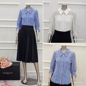 [미니멈]MD 카라넥 풀 자수 블라우스 MD MXBAWB5040_CJ