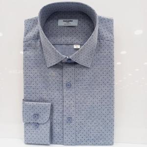 [레노마셔츠]슬림핏 /구김성 적은 카치온 프린트 긴소매 셔츠 RN