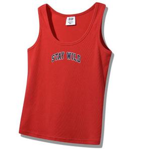 [지프]여성 골지 프린트 나시티셔츠(JQ2TSF631)