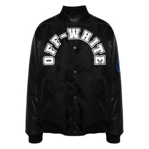 오프화이트 봄버 자켓 OMJA138S24LEA0021001 Black