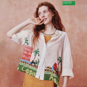 베네통 달리 블라우스 BABL55431