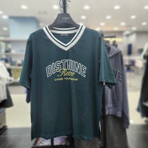 [리트머스](여성) 요꼬V넥 프린트 반팔티 LP2TF265