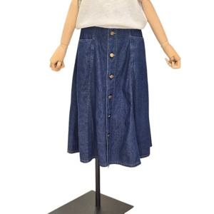 [포커스]버튼 데님 스커트 (FM5D3SK3227)