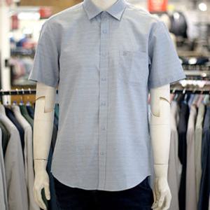 [크로커다일남성]남성 여름 잔패턴 포켓 반팔 셔츠 ARAPQWS2603