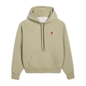 25 FW 아미 파리스 아미 드 꾀흐 자수 후드 집업 E24USW205747 TP432203125