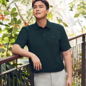 [크로커다일남성]써커 우븐 반팔 카라티 CDAABTTS2456_JJ