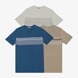 [크로커다일남성]프린트 패턴 라운드 반팔티 CDAABTTS2483_JJ