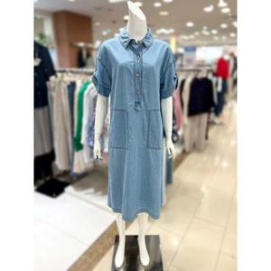 소고 세이브존01 소매 포인트 여름 데님 원피스 AL2PA05